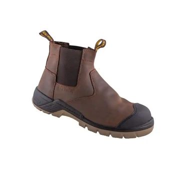Kaliber Hammer Fully Grain Leather Chelsea Boot Safety Footwear - Brown UK 11