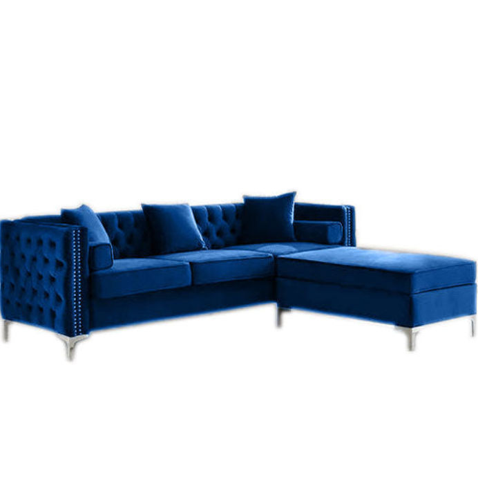 Oxford Corner Reversible Sectional Couch -Blue