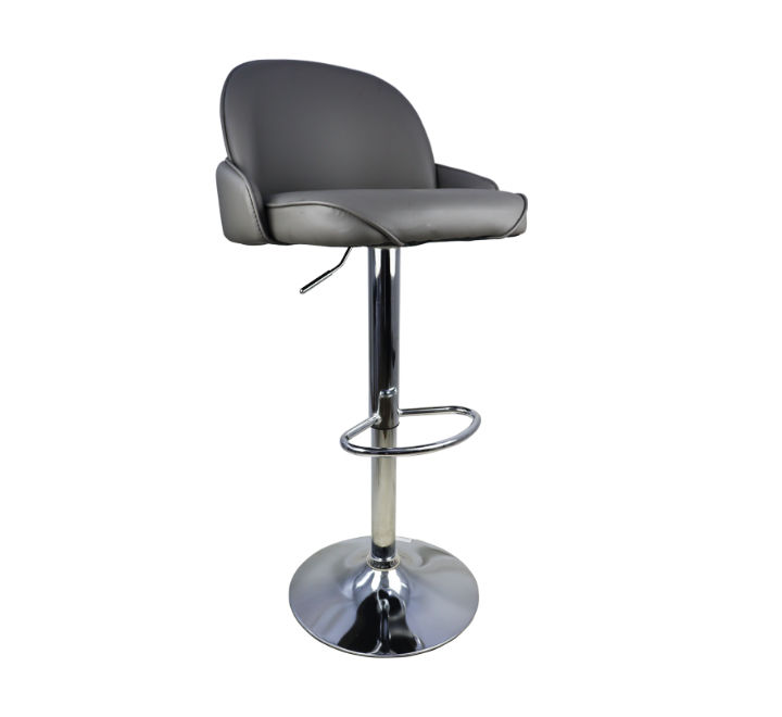 Vividitto - Bar Stool in PU Leather - Grey