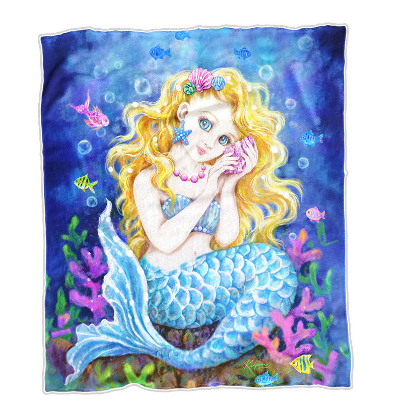 Mermaid Soft Minky Blanket By Kayomi Harai