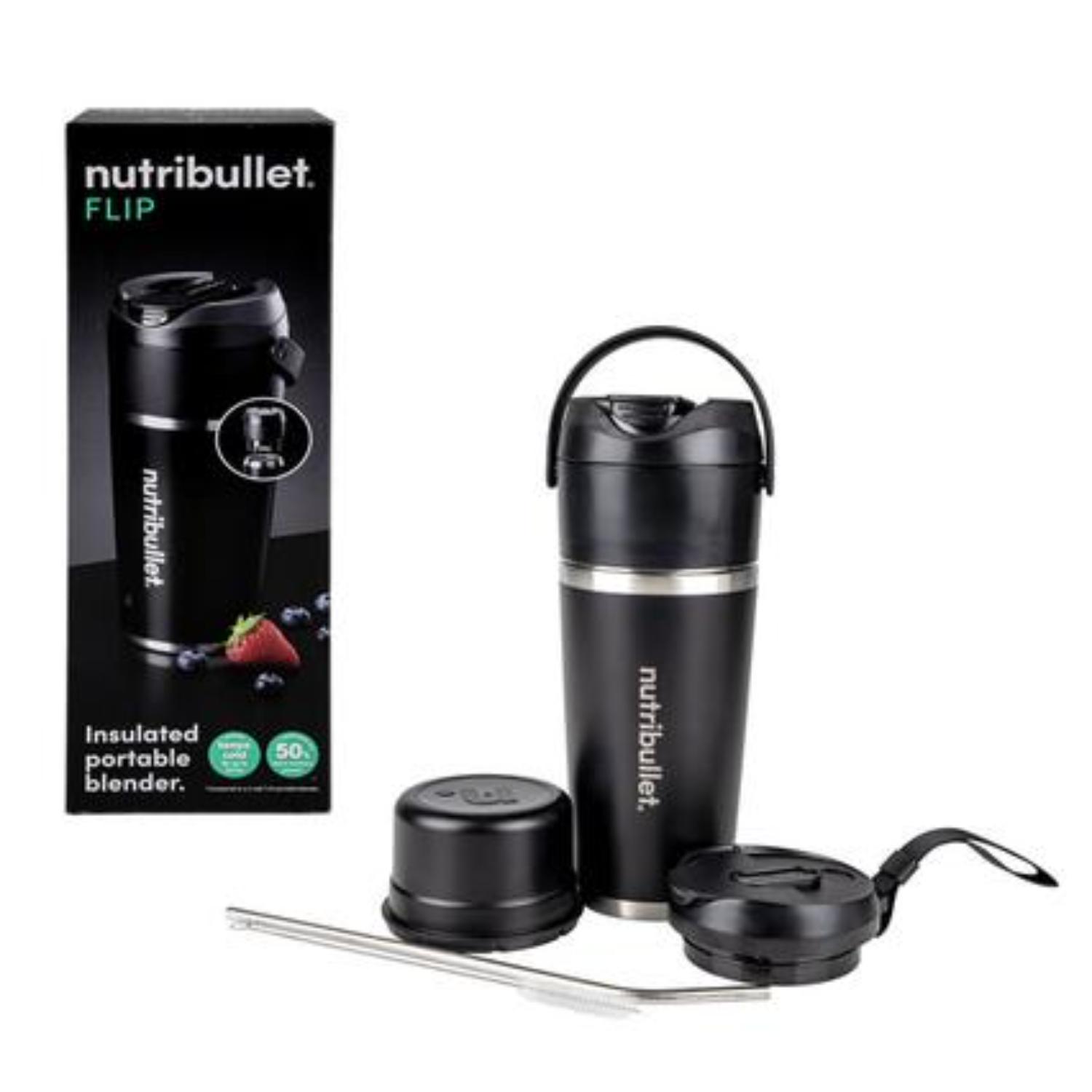 nutribullet Flip Insulated Portable Blender Black