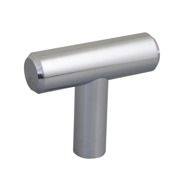 Cabinet knob T-shape polished chrome 40mm inspire