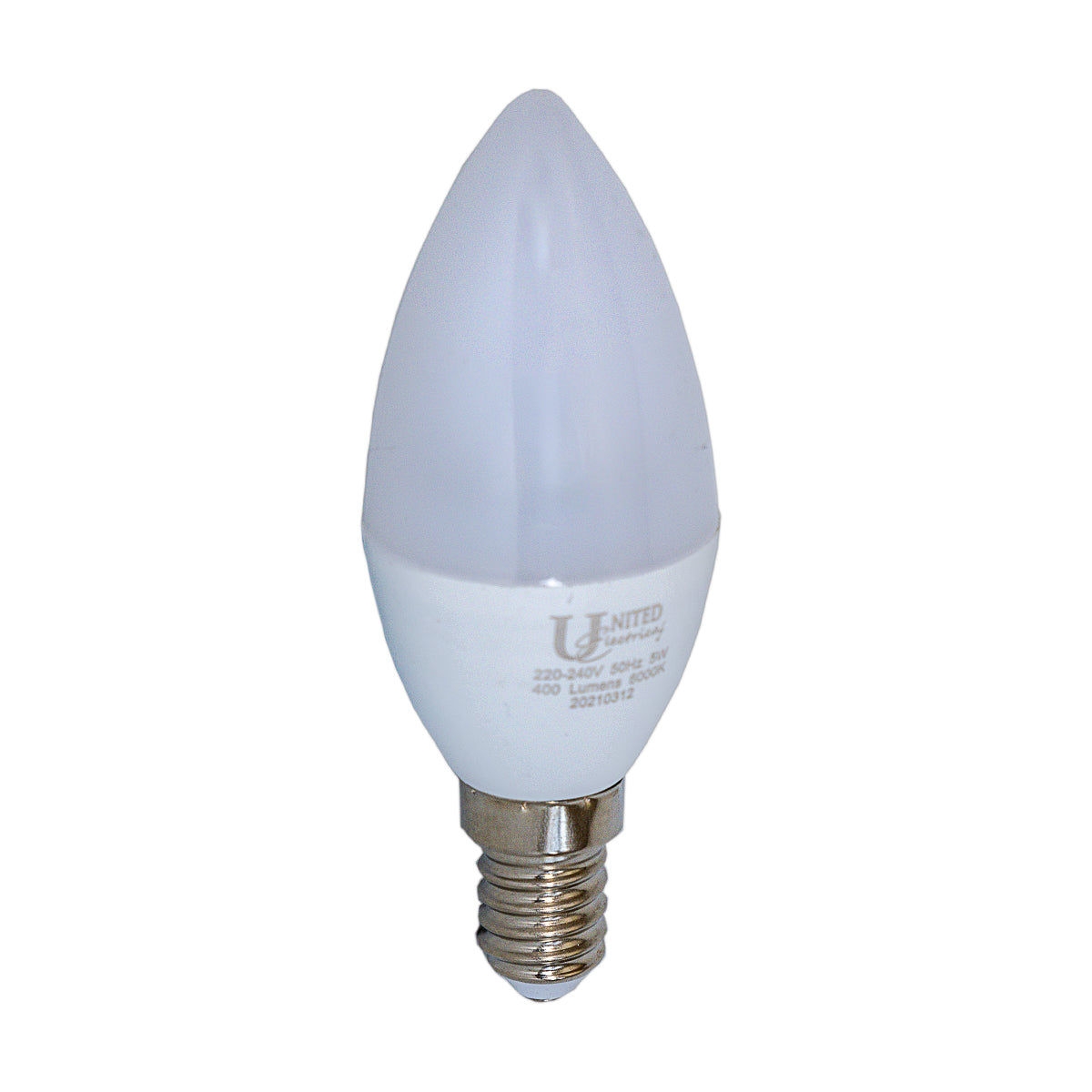 United Electrical Lamp Led Candle Cw E14 5 W