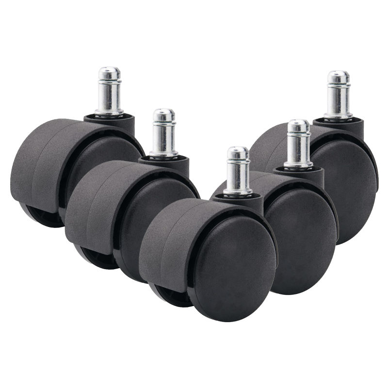 Stealth Set of 5 Office Chair Caster Wheels