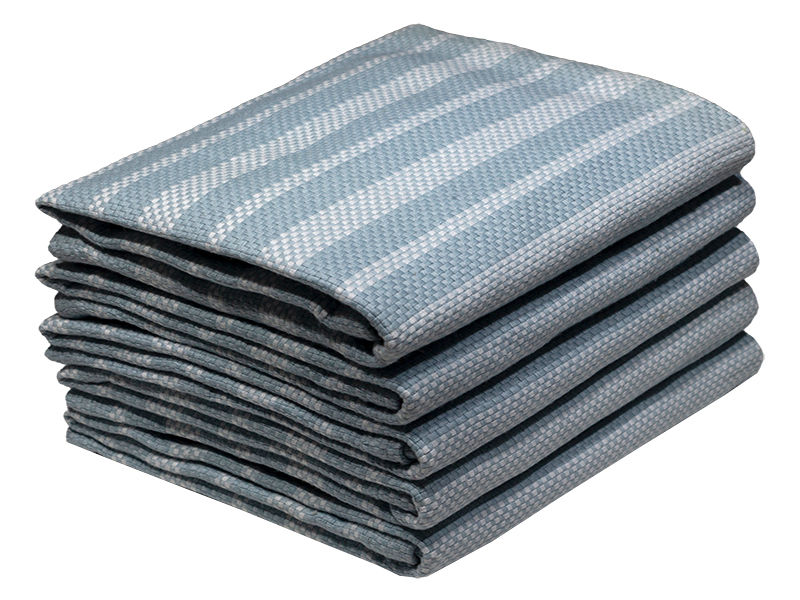 Multipurpose, Easy Fit, Absorbent Kitchen Towel - Design 2345 - 042x072cms - (05 Pc Pack) - Stripes - Angel Falls
