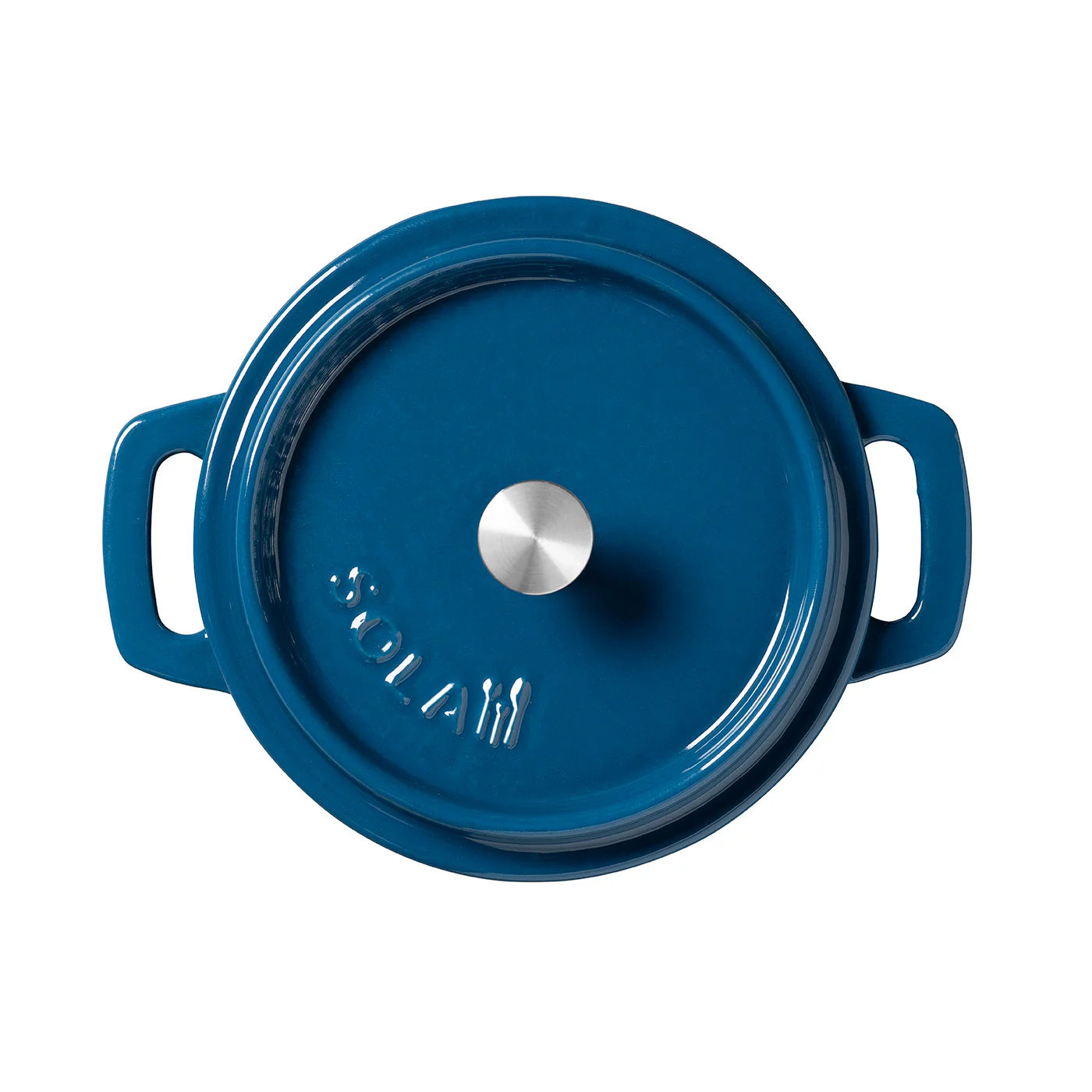 12cm Blue Cast Iron Casserole