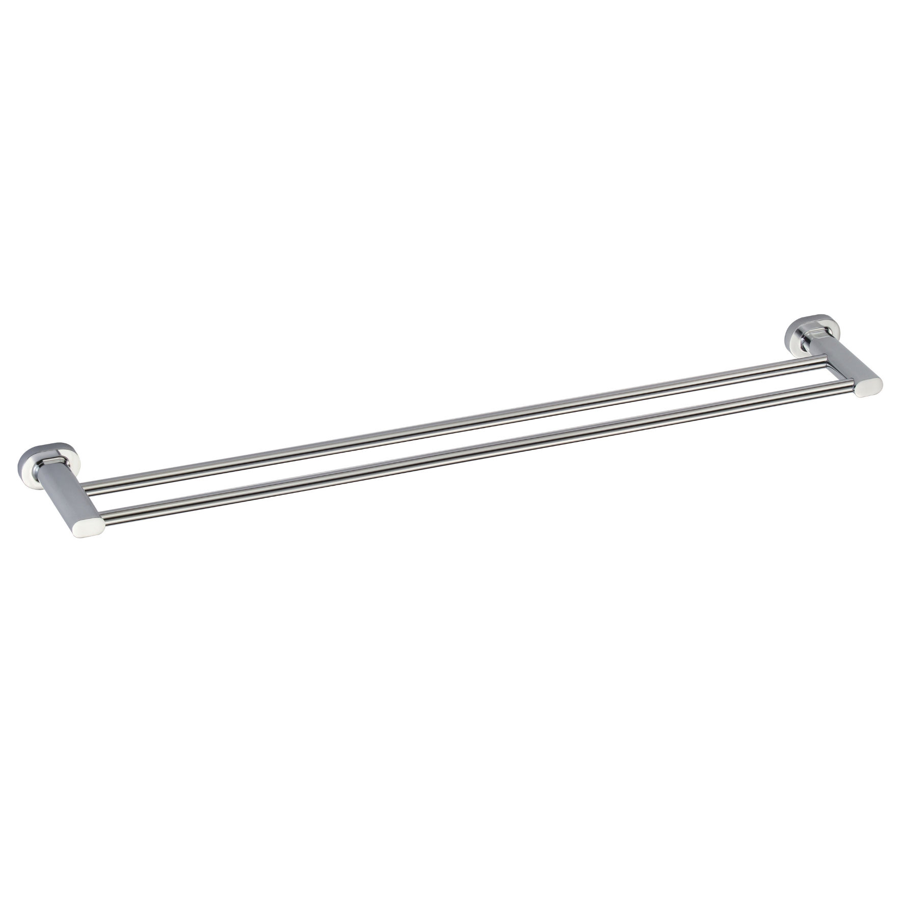 Stainless Steel 60cm Suction Double Towel Rail Holds 26kg