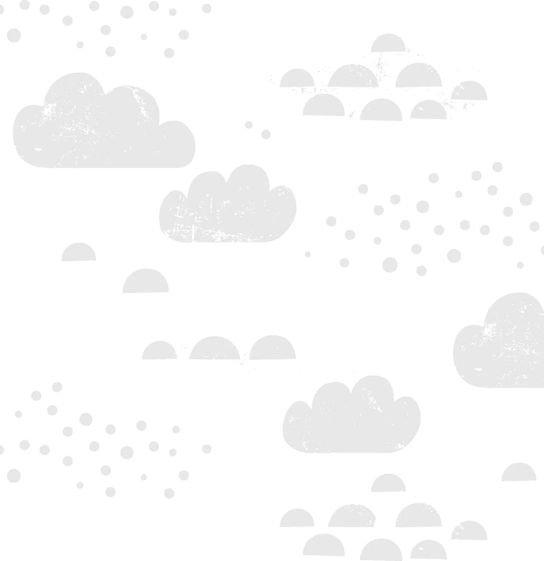 Kids Wallpaper – Cloudy Sky – Grey