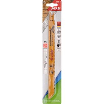 Sabre Saw Metal&Wood Extra-Long 250Mm Multicutter U-Shank 6&10Tpi 2/Pk