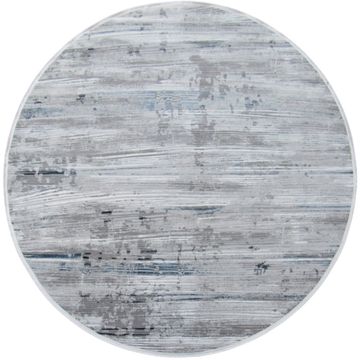BK Carpets & Rugs – Modern Round Rug - Grey - Blue  -  2m x 2m