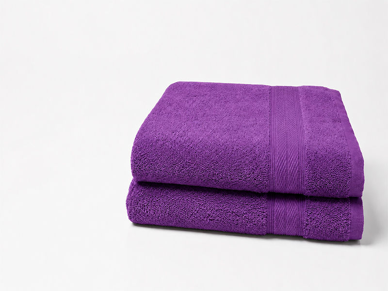 Plush 450GSM 70x130cms Bath Towels - Royal Lilac (2Pc Pack)