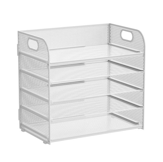 5 Tier Metal Mesh Desk Tray Organizer