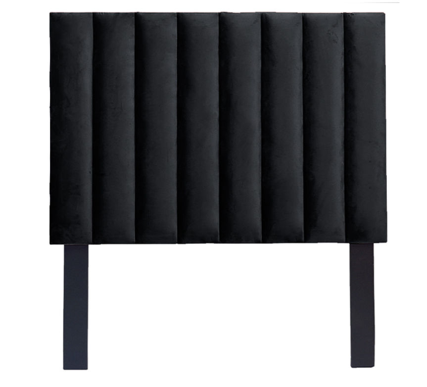 Dafina Diagonal Panel Headboard Black Double