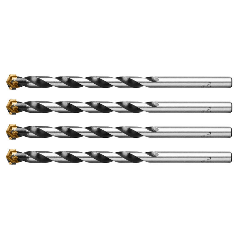 Total Tools 4pcs Masonry Drill Bit 14X150mm Industrial