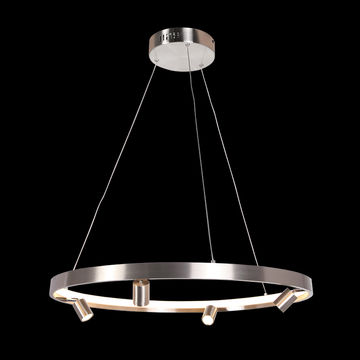 230v 26W LED 64cm Crown+4 Spot 3W LED Pendant