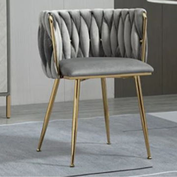 Dove Velvet Dinning Chairs-Square Grey
