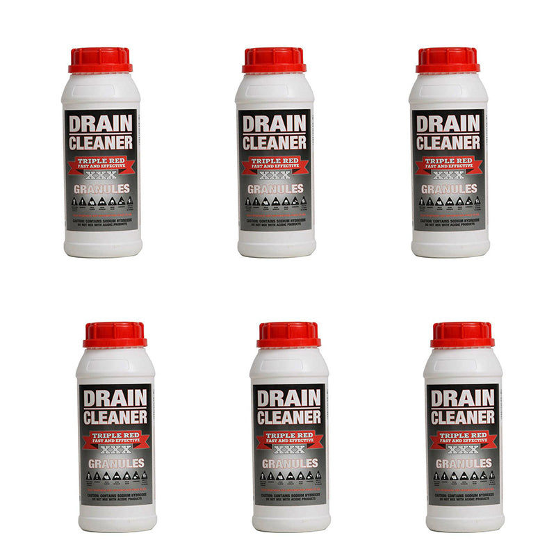 Triple Red Drain Cleaner Granules 1Kg ( 6 Pack )