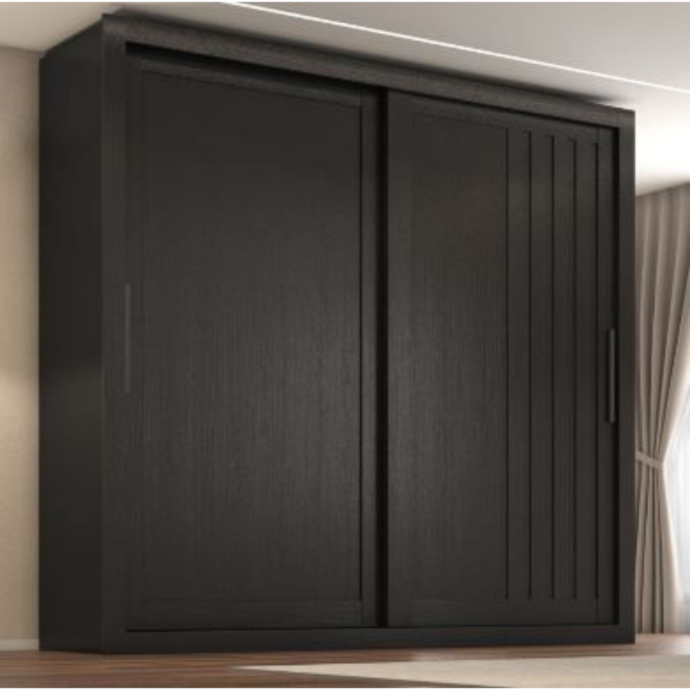 Trianon 2-Door With 4-Drawer Wardrobe-Black