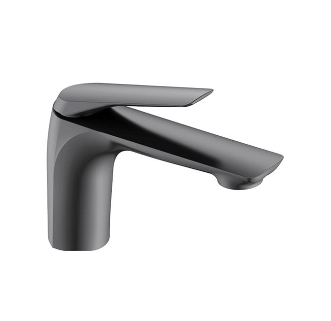 Fabro Basin Mixer Brass- Gun Metal Grey
