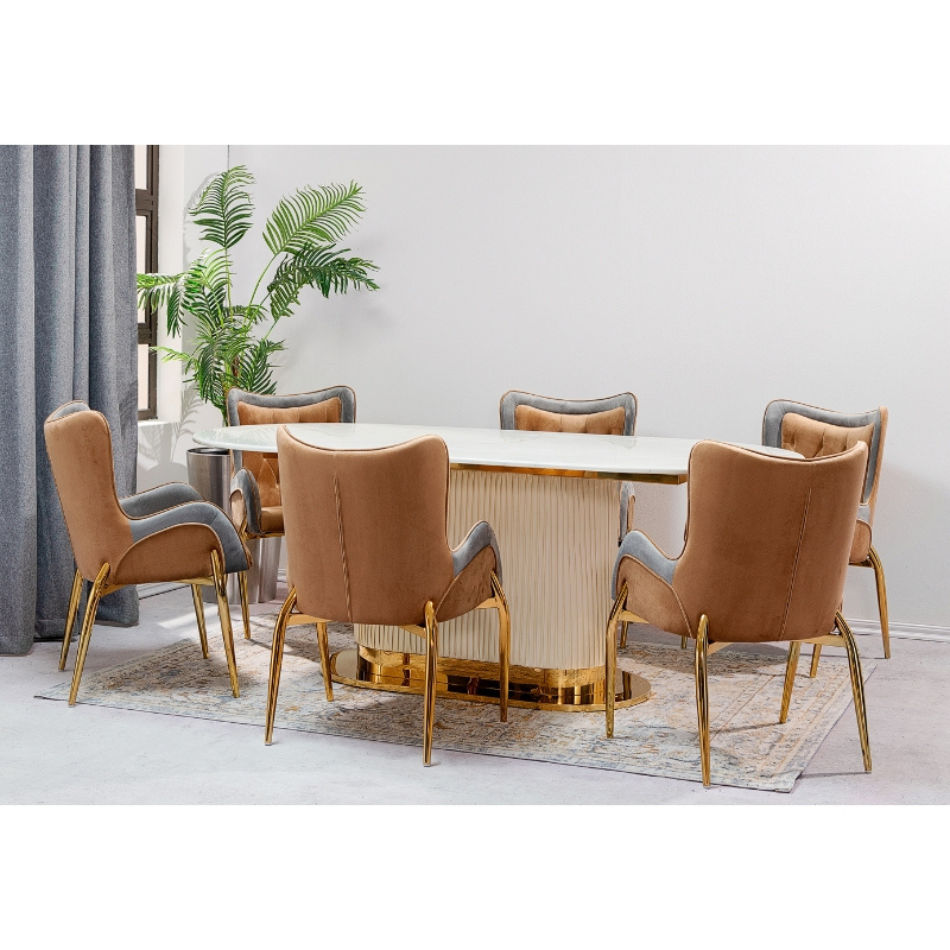 KC FURN Genevieve 6 seater dining set