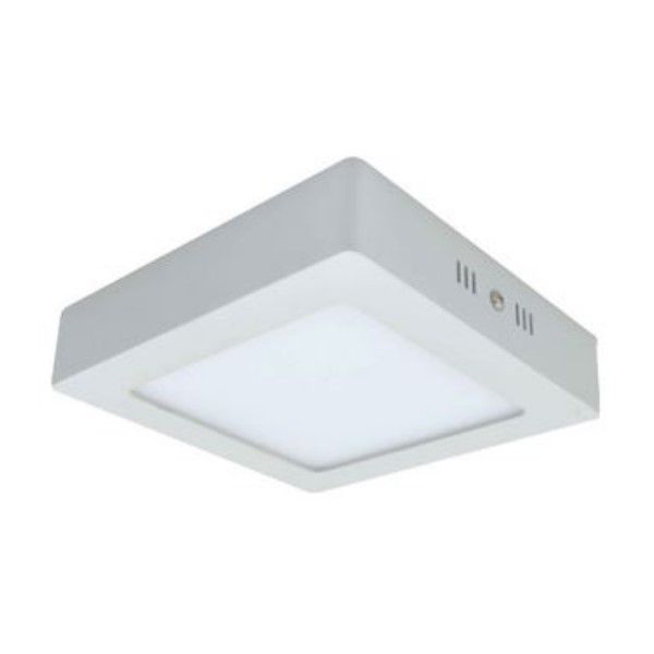 85-265VAC, 18W, Cool White, Square, Surface Mount LED, 225x225x40