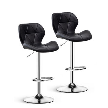 Nu Dekor - Chandler Bar Stool - Set Of 2 - Black