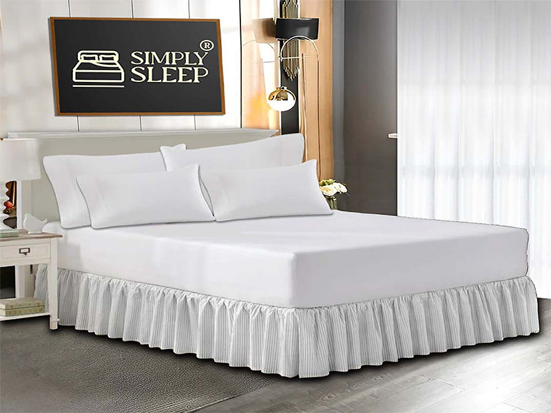 Simply Sleep - Everyday Collection - 05 Piece Combo Set - 90GSM - Optical White - Queen (1pc)