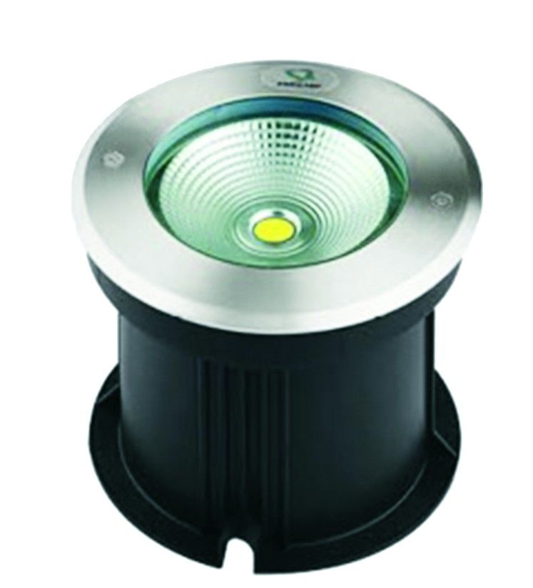 230VAC 10W 110° Cool White Inground LED SS Light Round