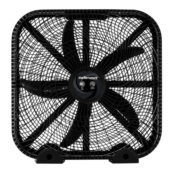 Mellerware Fan Floor 5 Blade Plastic Black 50cm 120W "Eolo" LOCALLY PRODUCED