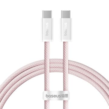 Baseus Dynamic 3 Series Fast Charging Data Cable Type C to Type C 100W 1m - Baby Pink