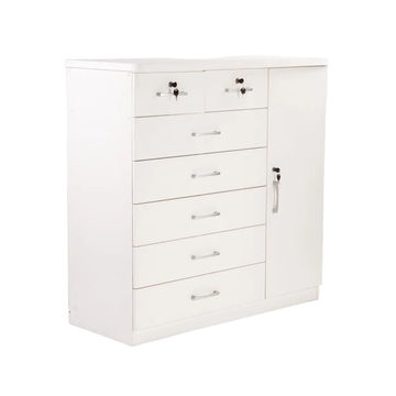 Vividitto - Haniel 7 Drawer 1 Door Chest - White