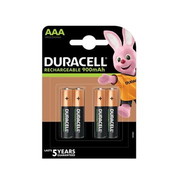 Duracell Rechargeable AAA 900mAh batteries - 4 Pack