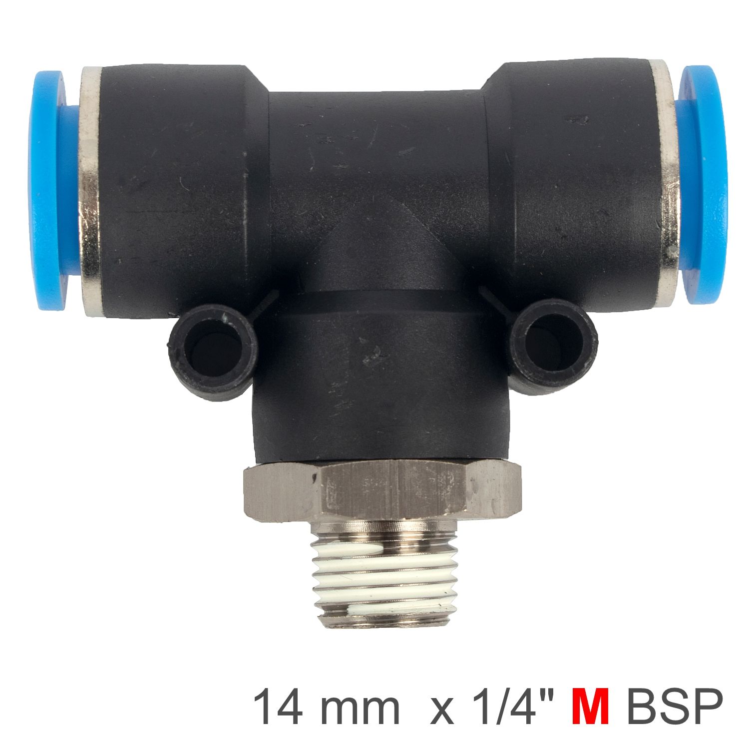 PU FITTING STR. STUD W/O-RING 8MM-1/8 M