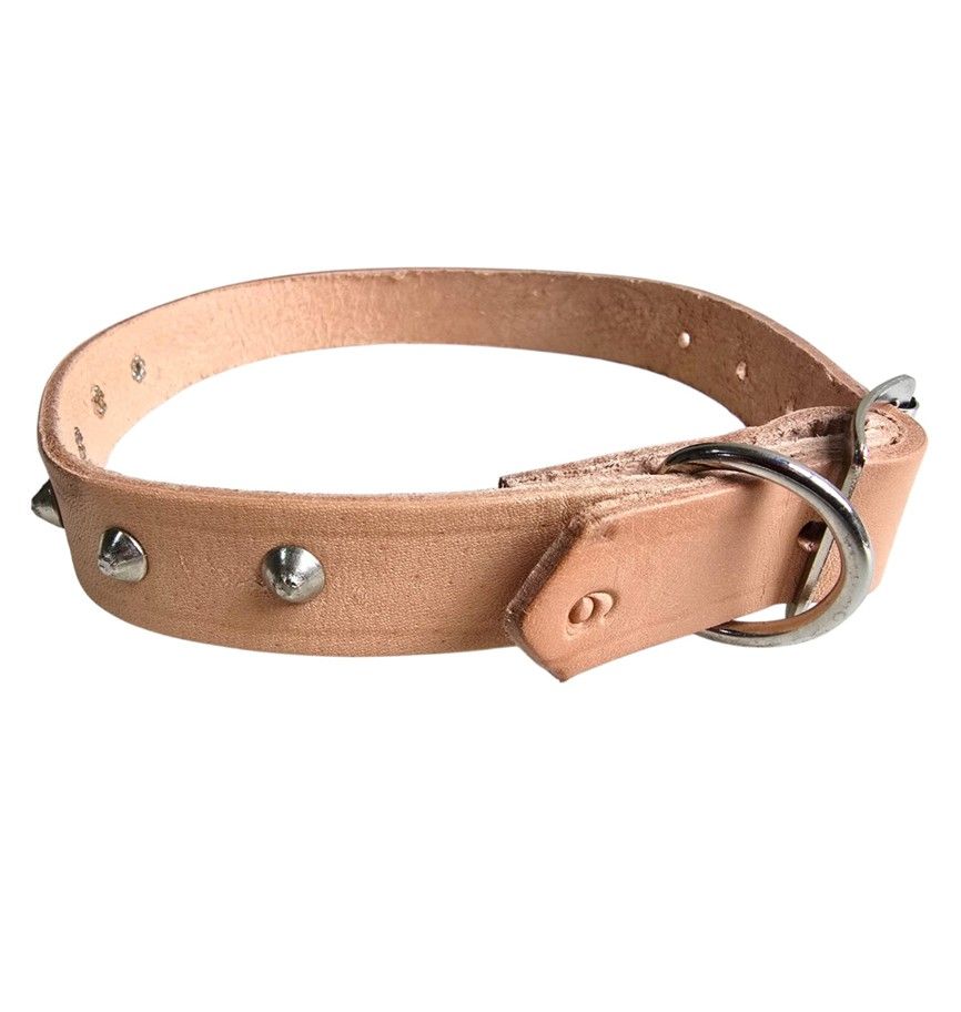 Leather Studded Dog Collar No.6 - 24X550mm