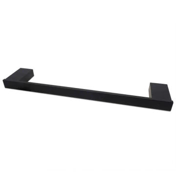 Woodly Towel Rail, Black, 60cm