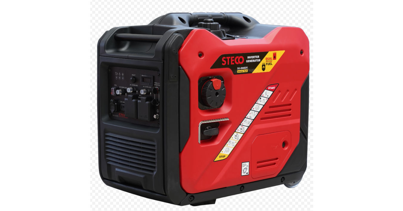 STECO DUEL FUEL INVERTER GENERATOR 5500W (Petrol) & 4500W (LPG)