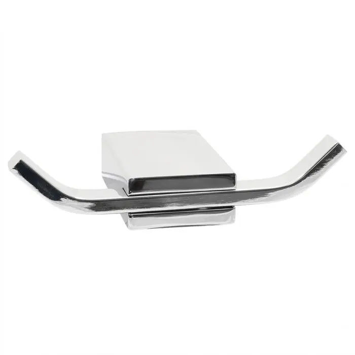 Woodly Double Hook, Chrome Plated Stainless Steel