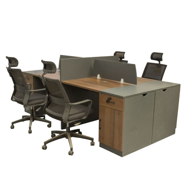 GOF Furniture – Merge Four-Seater Workstation and Sonoma Office Chair