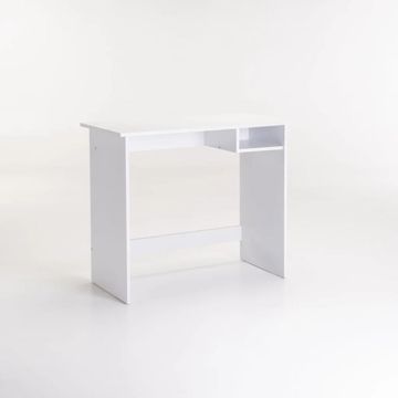Uno 90cm Desk – White Particle Board Workstation with PU Laminate Finish