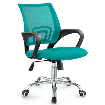 TOCC Zippy Netting Back Typist Office Chair with Chrome Base - Turquoise