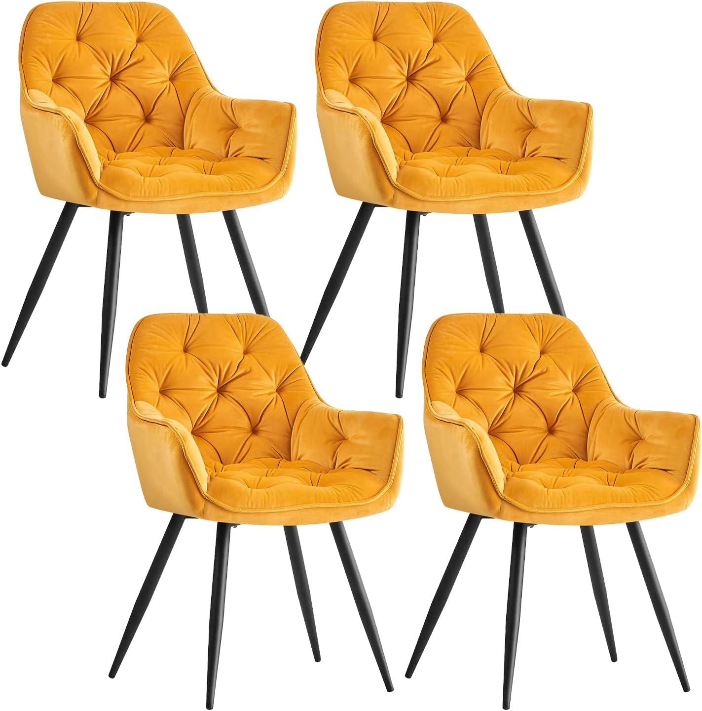 GOF Furniture - Lafoodie Dining Chair Set Of Four
