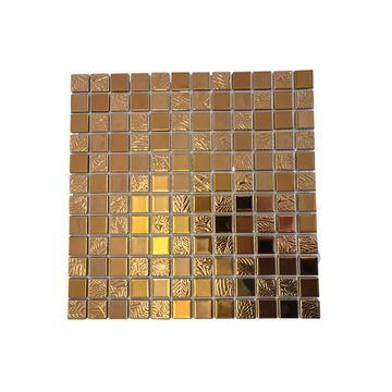Mosaic Glass - Kings Gold 23mm- 300x300 (per sheet)