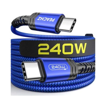 PEACHZ 240W USB C to USB C Cable ,Type C Fast Charger Cable ,2 meter Cord