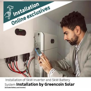 Service Description: Installation of 5kW Inverter and 5kW Battery System