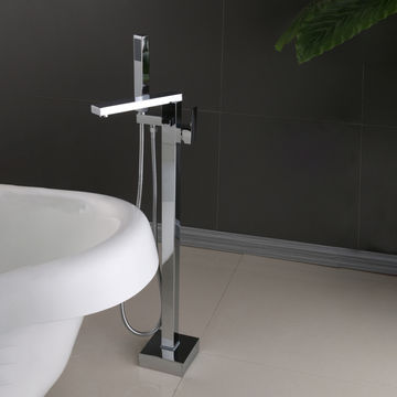 Square Freestanding Bath Mixer Chrome F889C
