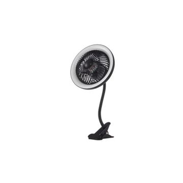 SYNERJI LED RECHARGEABLE CLIP FAN 6W BLK
