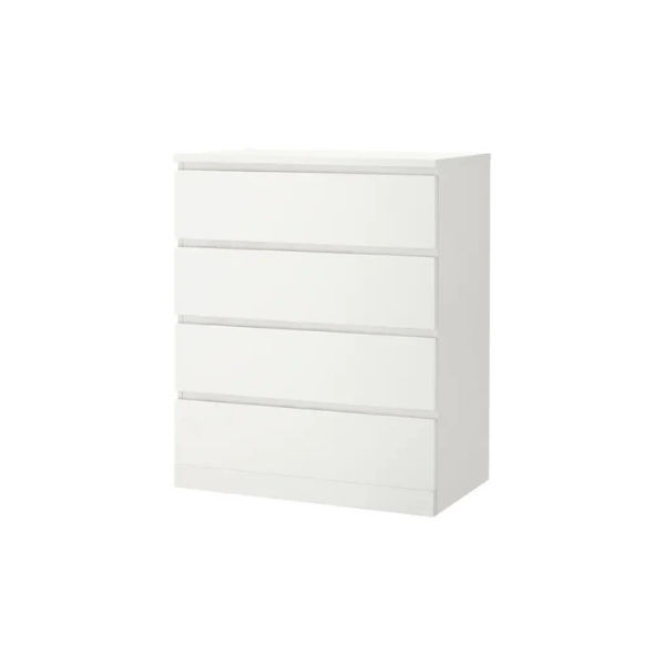 MALM Chest of 4 drawers, White