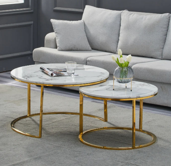 Anidando Nesting Coffee Table -White