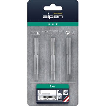 Hand Tap Set In Pouch M2 Hss 0.5Mm Pitch
