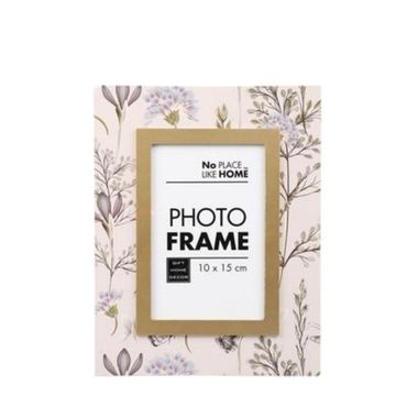 Set of 3 PICTURE-FRAME MDF 10x15cm FLORAL